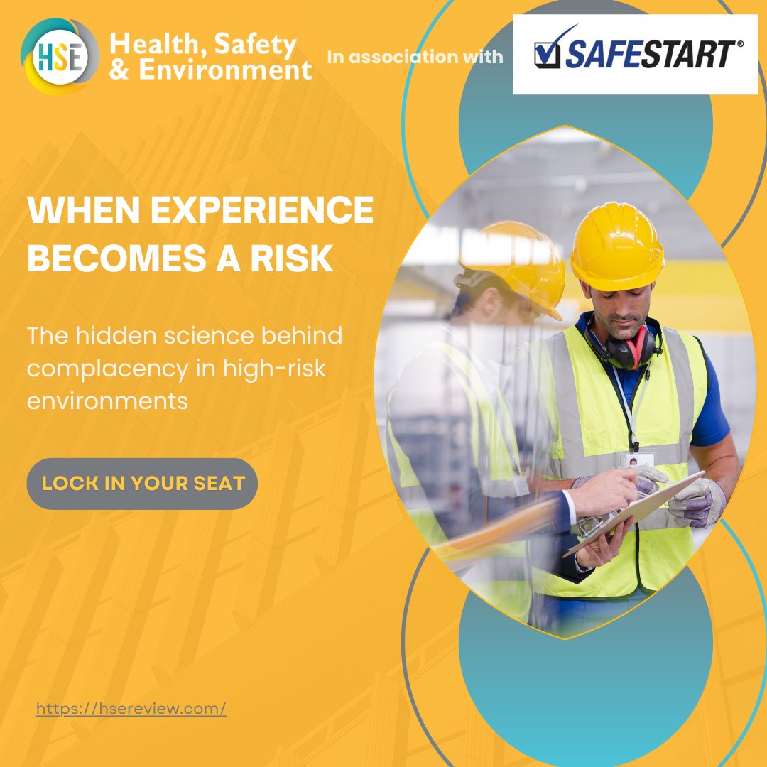 Think your most experienced people are the safest? That’s often where risk begins.

As competence grows, attention drops—leading to critical errors.
Join a free live webinar on the neuroscience of complacency and human factors.

Register Now: zurl.co/D2r9U

#HSE