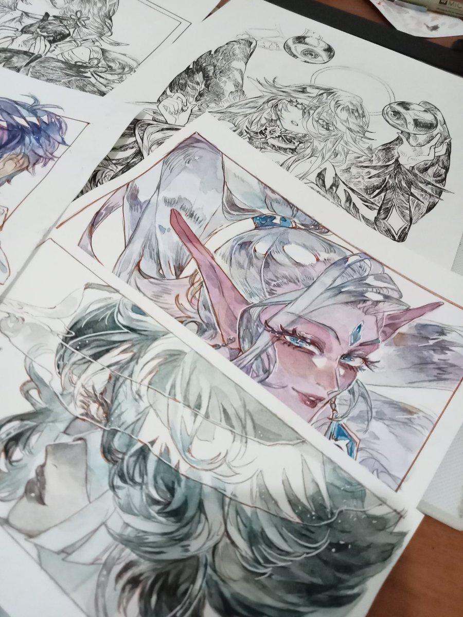 ✨🌷✨current commission art 

For the rest commission line, i Will try reach you soon ✨🌷✨