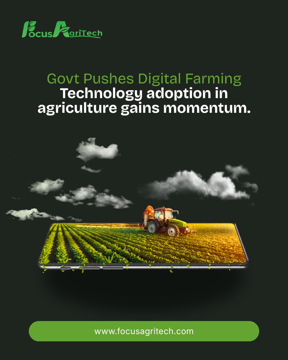 focusagritech's tweet photo. Govt push + tech adoption = a new era for agriculture.

Digital farming is scaling fast. Are you adapting yet?

Follow for more real agri-tech updates.

#agritech #digitalfarming https://t.co/4qzHW28bWE