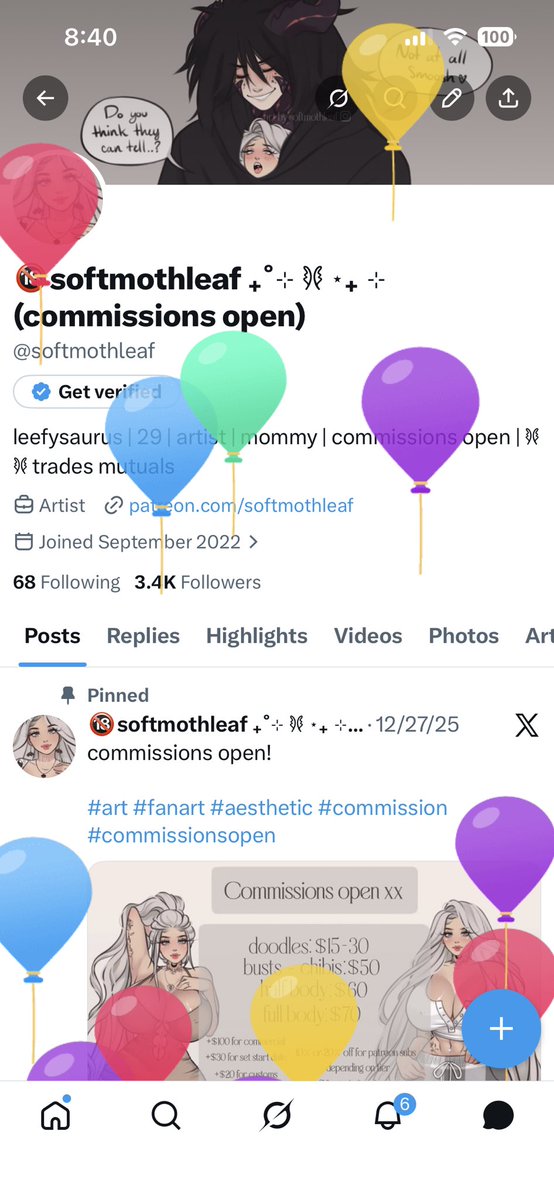 🔞softmothleaf ₊˚⊹ 𐦍 ⋆₊ ⊹ (commissions open) tweet media