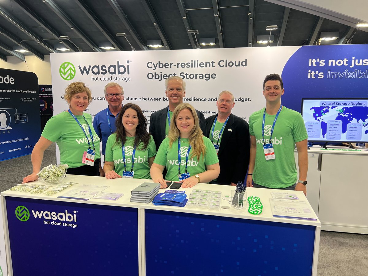 wasabi_cloud's tweet photo. From @OneRSAC in San Francisco to @cloudfest in Rust, Germany, the Wasabi team has had quite the week! ✈️Congratulations to all for a successful week around the globe. #RSAC | #CloudFest https://t.co/NrOpbdYDws