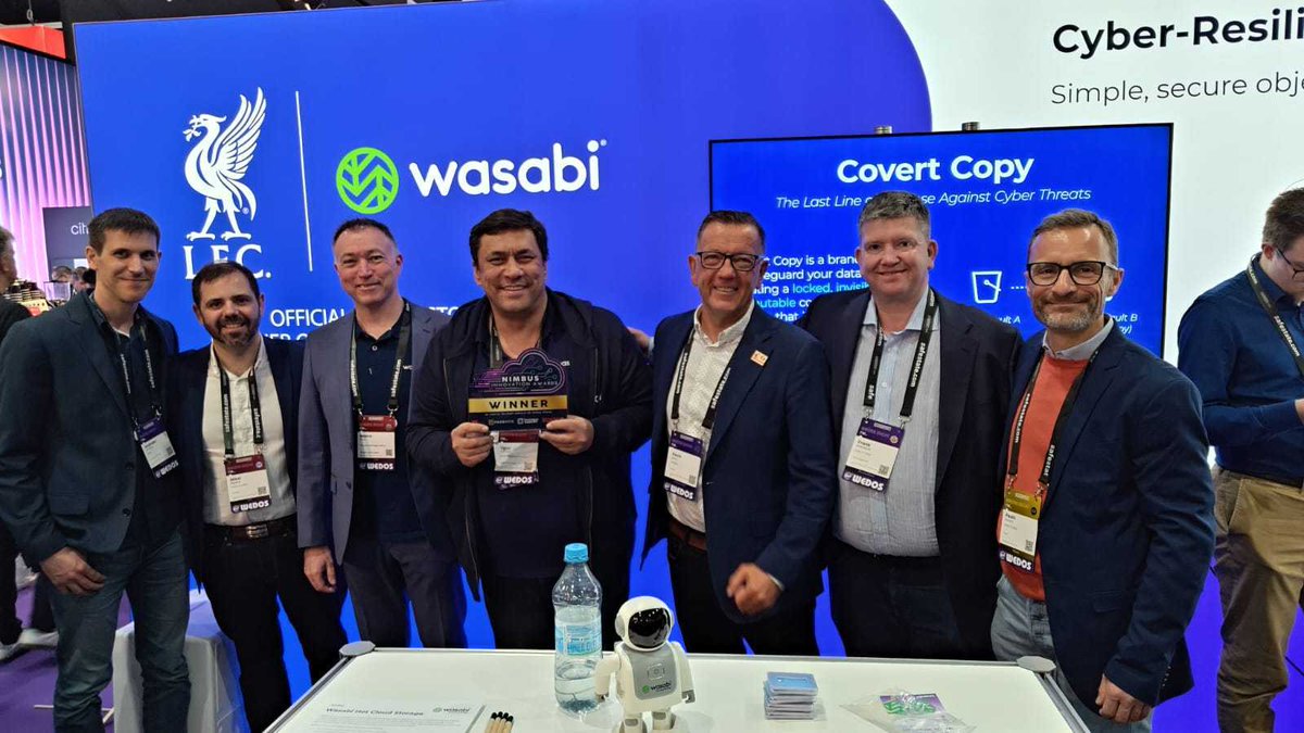 wasabi_cloud's tweet photo. From @OneRSAC in San Francisco to @cloudfest in Rust, Germany, the Wasabi team has had quite the week! ✈️Congratulations to all for a successful week around the globe. #RSAC | #CloudFest https://t.co/NrOpbdYDws