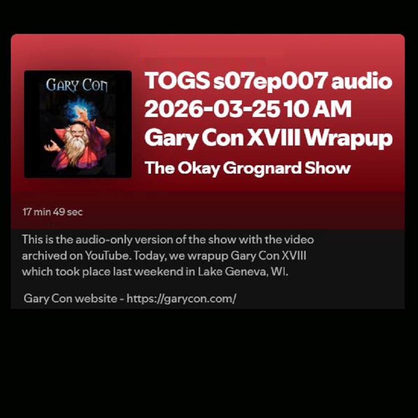 Mark CMG Clover of The Okay Grognard Show tweet media