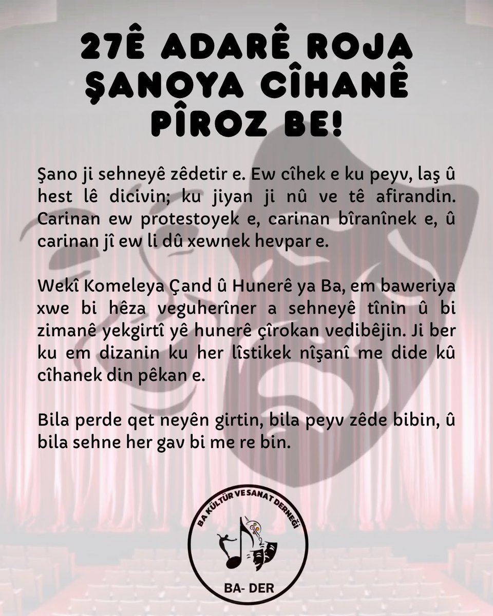 BA Kültür ve Sanat Derneği tweet media
