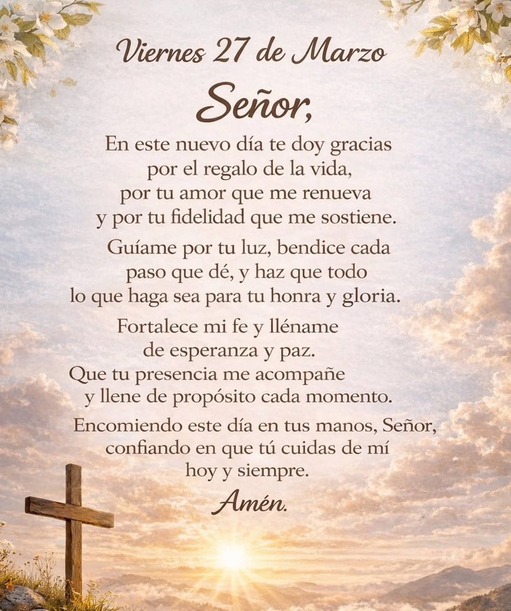 KathyCeci3's tweet photo. Que hoy Dios nos dé un día lleno de bendiciones y un fin de semana colmado de grandes victorias y abundancia.
Buenos días 🙂🙏 https://t.co/wfvn2uXBUc