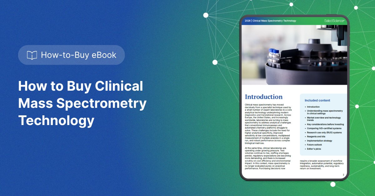 SelectSci_Clin's tweet image. Mass spectrometry is becoming essential for modern diagnostics. Explore technologies, platforms, and key considerations for selecting mass spec systems for clinical labs in the new SelectScience guide: 🔗eu1.hubs.ly/H0s_cDd0  
#MassSpectrometry #ClinicalDiagnostics