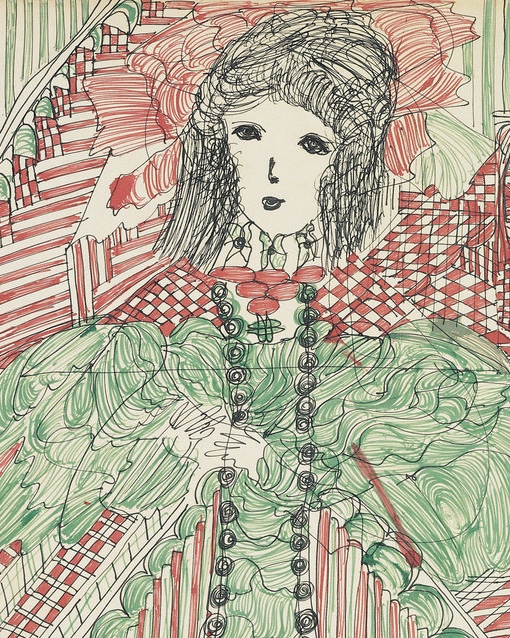 sammlungzander's tweet image. From the collection: Madge Gill (1882 – 1961 in London, Great Britain) 

Woman, undated
ink on paper
64 x 52 cm 

#madgegill #woman #inkonpaper #art #drawing #sammlungzander #zandercollection #cologne