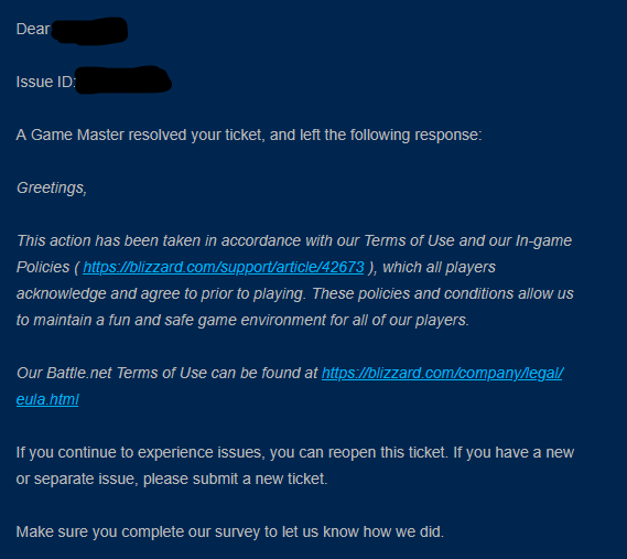 voidypuff's tweet photo. screw blizzard lol i got suspended after a session for "chat abuse" while not doin anythin id consider toxic and asked what I said and they just hit me with a "yeah read the big book that doesnt say anything bucko" and kept my 2 week sus https://t.co/t30jrFeFPa
