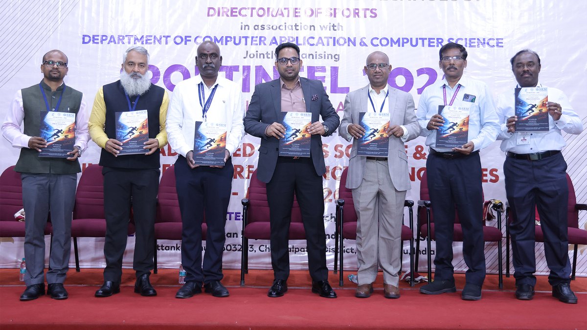 SRM_Univ's tweet image. SRMIST unveiled #SPORTINTEL2026, highlighting advancements in performance technology and sports science while promoting a well-rounded career path for student-athletes.

#SRMIST #SPORTINTEL2026 #DepartmentOfSports #AdvancedSportsScience #ComputerScience #ComputerApplications