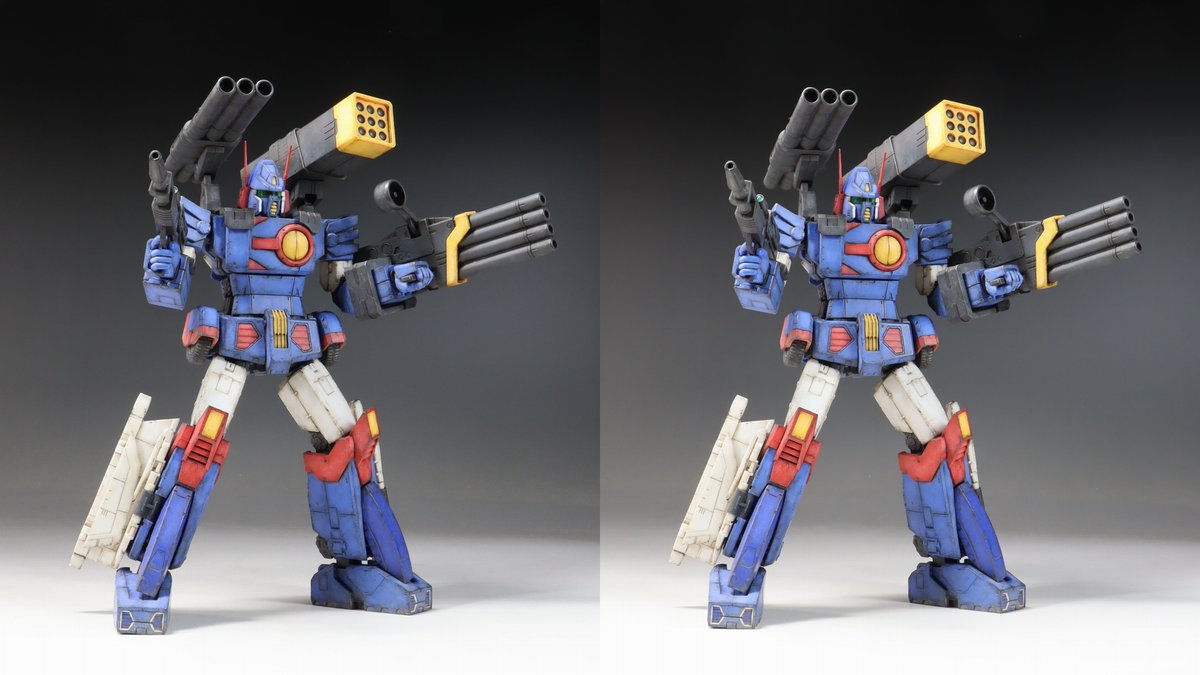 Gsummer15's tweet photo. #成形色仕上げも楽しいよ
#MODEROID ザブングル完成！
成型色を活かして部分塗装＆ウェザリングで仕上げました
※３枚目は立体視画像(平行法)です
変形合体ギミック、豊富な武装、色分け等とても楽しいキットですね☺👍 https://t.co/ZDOtavOPIm