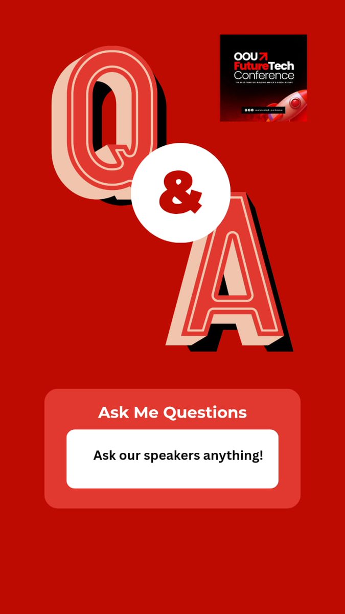 OOU FutureTech Conference 🟥 tweet media