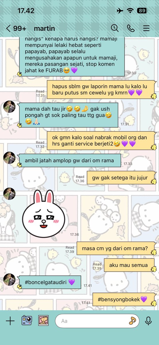 naiyagi's tweet photo. martin &amp; iroha's roomchat as sepupu pas lebaran one tweet au https://t.co/jfeLuBIqQx