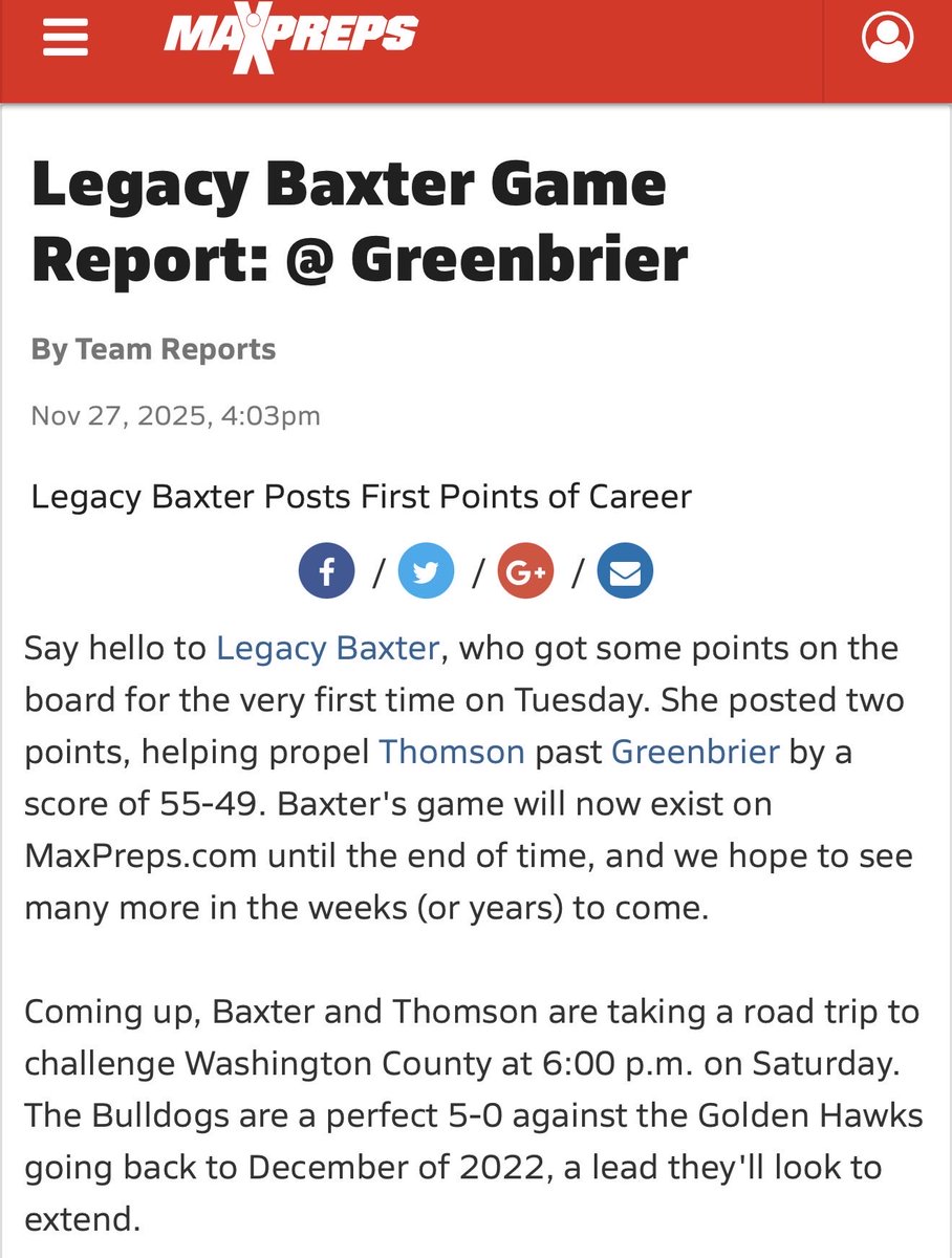 Legacy Baxter tweet media