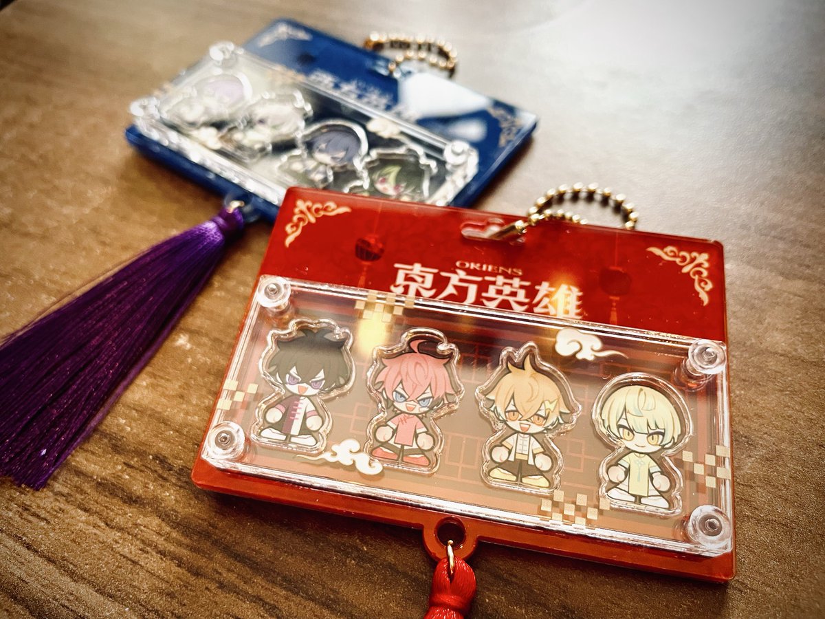 にじそうさく11 頒布予定のパッケージ風アクキー届きました！ タッセル