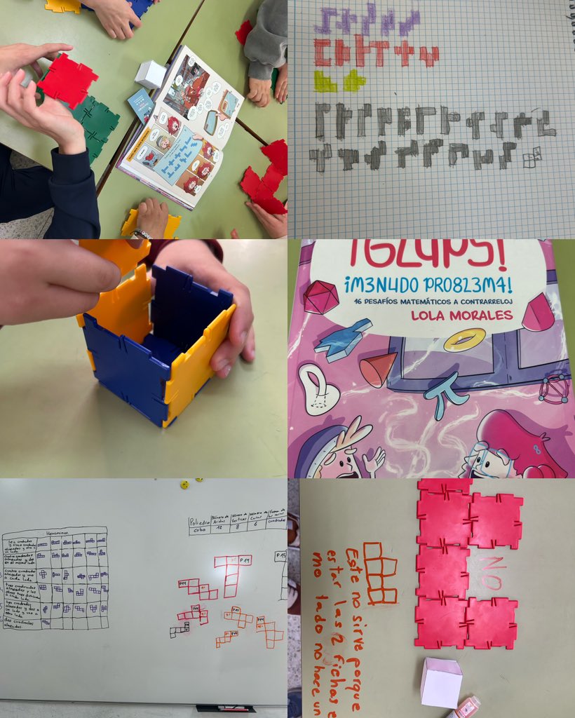 chussiabaleston's tweet photo. #Polydron #poliedros #cubo
#curriculum #Aragón
Con todos los #hexaminós q habéis dibujado se puede hacer un cubo?
🔎 📕 @lolamenting https://t.co/qB5GhR0IRS