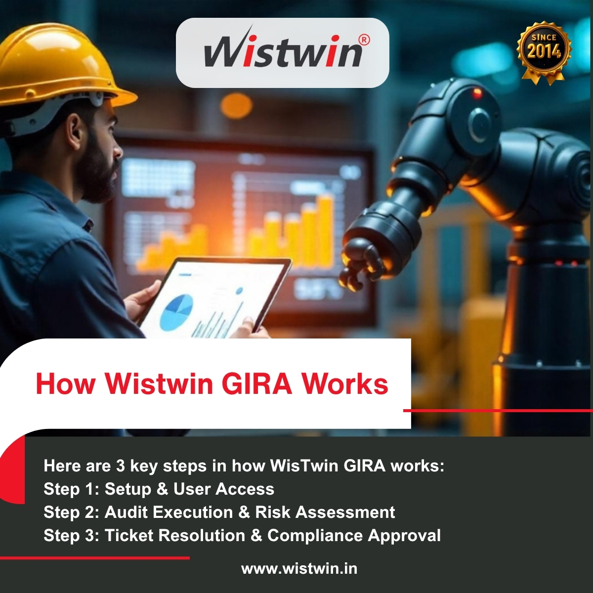 TheGroupVB's tweet photo. Wistwin GIRA streamlines risk management with a simple, structured process—from setup to compliance approval—ensuring faster audits and better control.
https://t.co/Sh0N6ae3zL
#Wistwin #GIRA #RiskManagement #Compliance #Automation #BusinessEfficiency #SmartAudits #VBGroup https://t.co/MtBPxJioIp