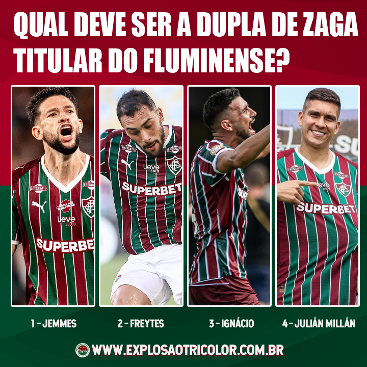ExploTricolor's tweet image. Torcedor tricolor, forme a dupla de zaga titular do Fluminense! #ET #Fluminense