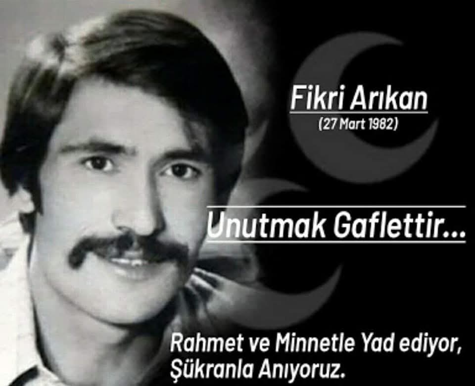 "Ölürse ten ölür 'Can' ölesi değil"
Ruhun şad, mekânın cennet olsun inşallah #FikriArıkan ağabey.