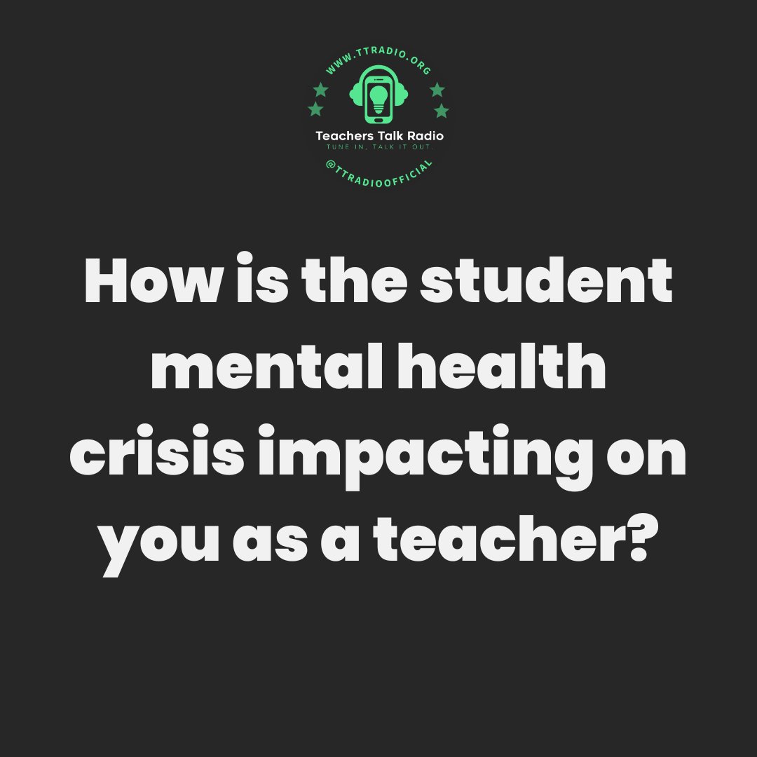TTRadioOfficial's tweet image. Tell us...

Dave Brown is covering this tonight on TTR and will read out your responses live. Tune in on the live tab on the TTR website tonight at 7.30pm UK time. 

#mentalhealth #teacherlife #teaching #challenge