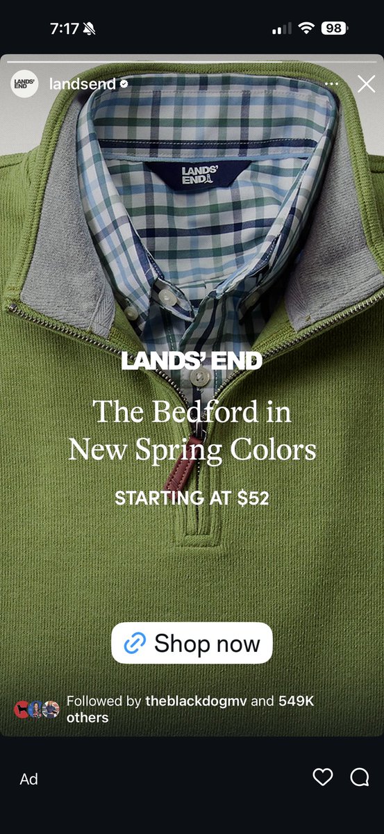 BobCasar's tweet photo. @LandsEnd where the heck are these two colors on your site? Please let me know and DM me a code for free express shipping. https://t.co/BWDnehaTlW