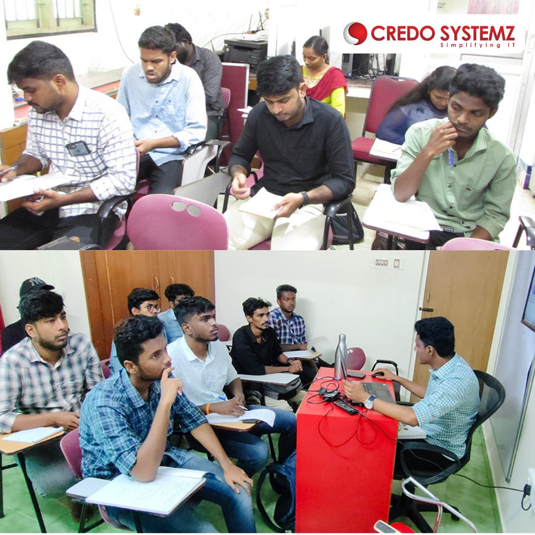 credosystemz's tweet photo. ⭐ Building Strong Foundations for Success ⭐

Our recent Aptitude Training Session at Credo Systemz, Velachery focused on making problem-solving simple &amp; effective.

👏 Great participation &amp; learning spirit from all trainees!

📞 +91 9884412301
🔗 https://t.co/ZmZur6sMKK https://t.co/QzGuZZX2c7