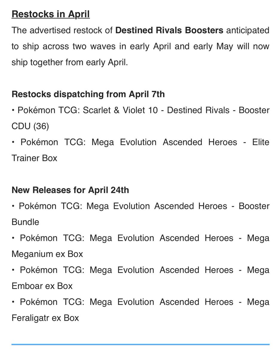 Pokemon UK PBST - Restock Alerts & News tweet media