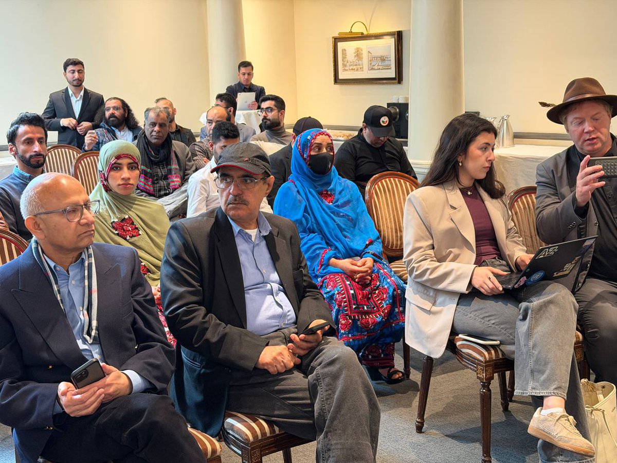 The Baloch National Movement’s 11th international conference is about to begin in Geneva, titled “Balochistan: 78 Years of Occupation, Human Rights Abuses, and the International Failure of Accountability.”

#BNMGlobalCampaign 
#27MarchBlackDay 
#StopBalochGenocide