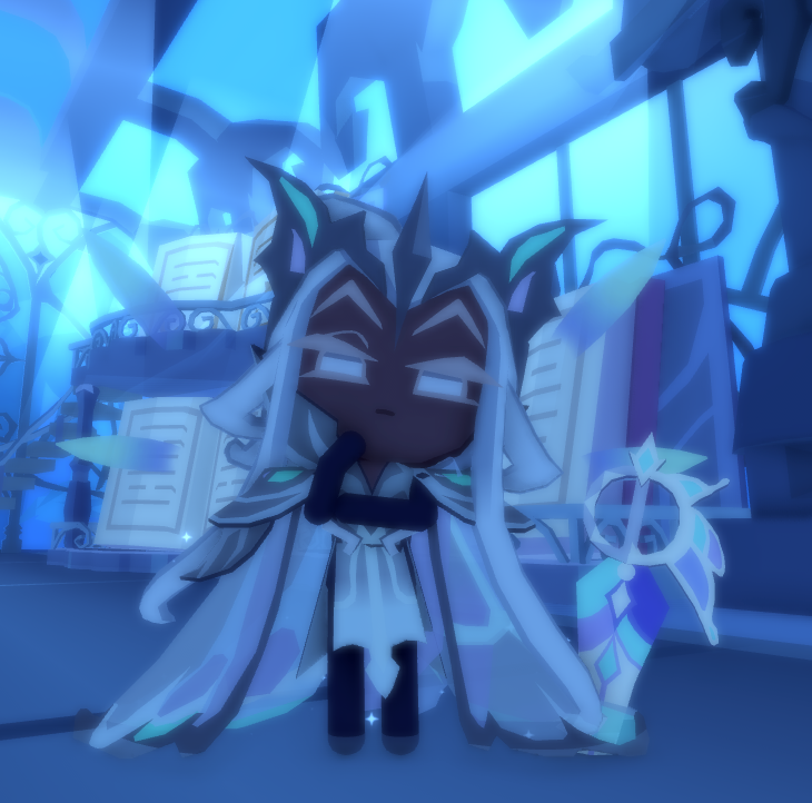 i wish she had this as an actual sprite... so cute...awww shes thinking... ......
...scheming even....