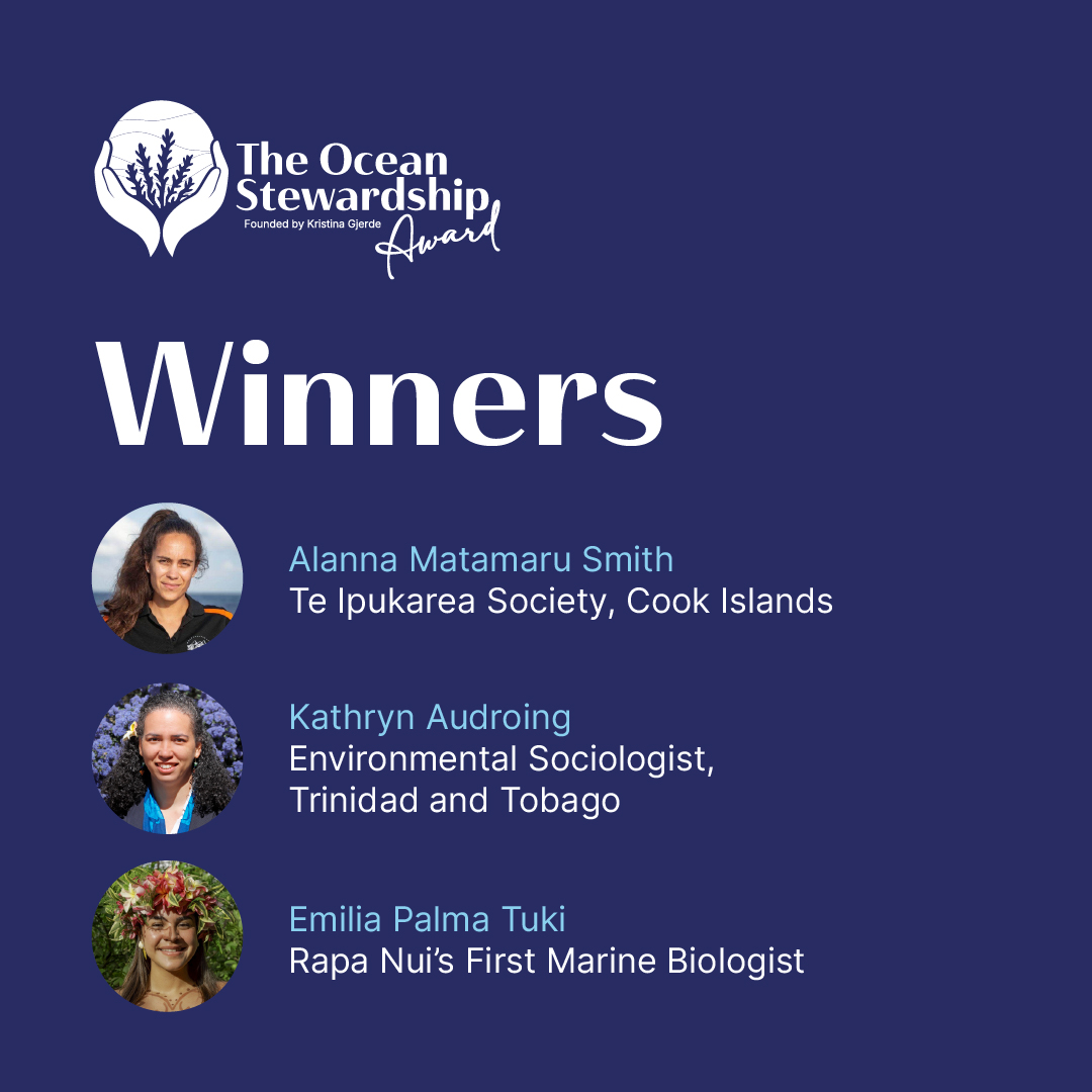 🥳 Congratulations to the winners of the Ocean Stewardship Award!

These awards were founded by the late Kristina Gjerde, who was instrumental in bringing about the #HighSeasTreaty.

Learn more about these three incredible women: synchronicityearth.org/inaugural-ocea…