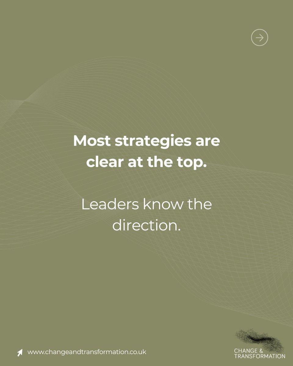 ChangeTransform's tweet photo. Why strategy can feel invisible to teams

#Strategy #Teams #Transformation #TeamCulture https://t.co/3b3OumzkRW