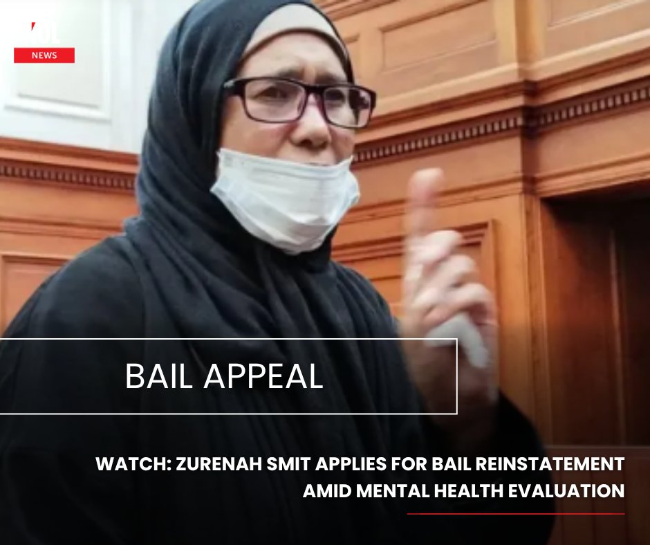 IOL's tweet image. Zurenah Smit, who stands accused of killing her husband, has applied for her bail to be reinstated.
#news #ZurenahSmit #accused #killing #husband #applied #bail #reinstatement 
Read on tinyurl.com/u3x4zand