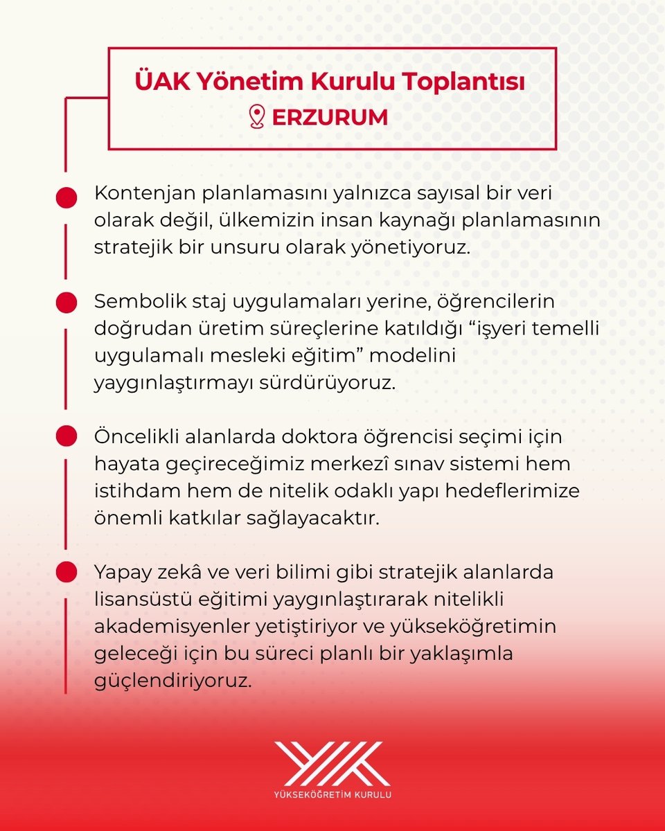 Yükseköğretim Kurulu (YÖK) tweet media