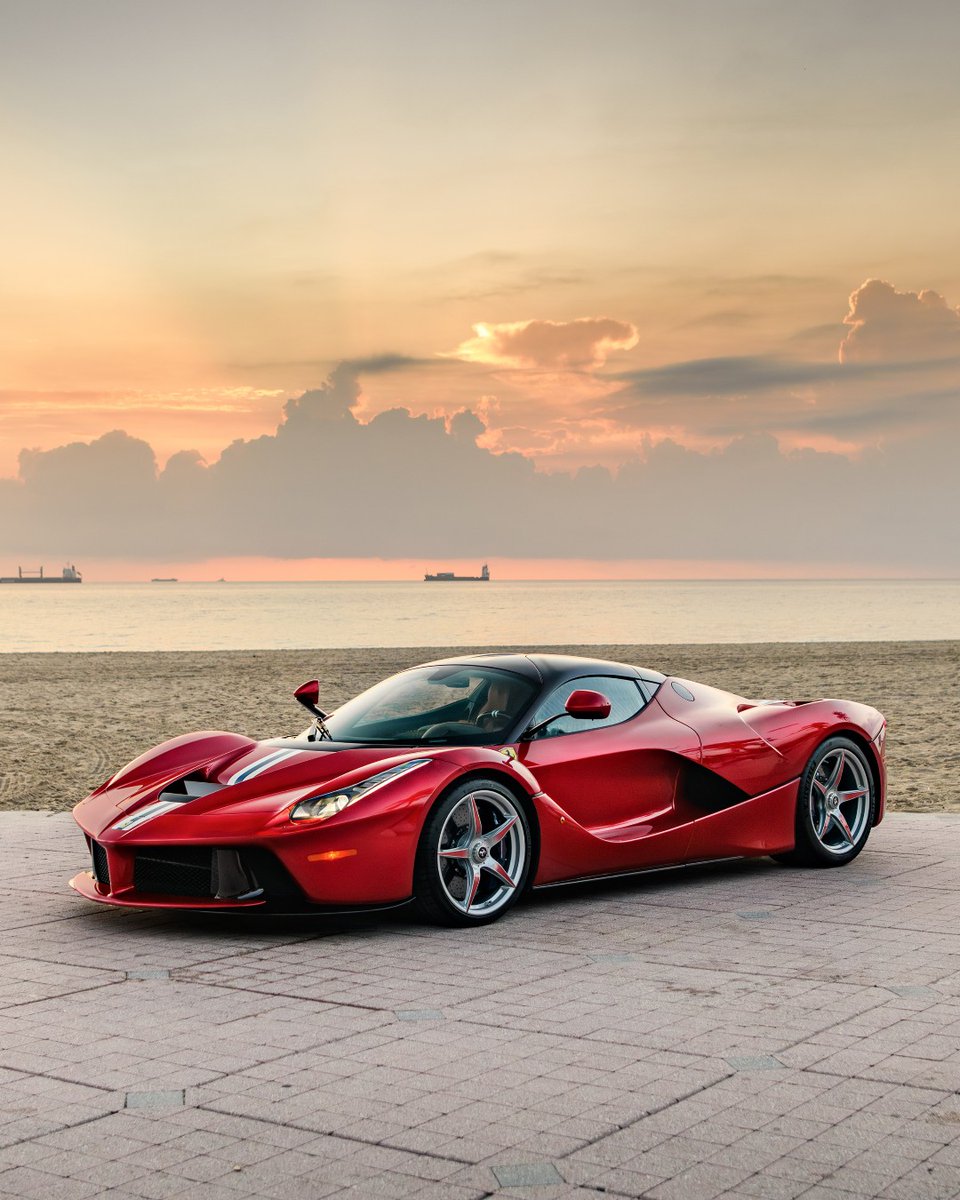 duPontREGISTRY's tweet photo. This 2015 Ferrari LaFerrari is defined by an exceptionally rare Tailor Made specification, highlighted by a bespoke Alfa Romeo 8C Competizione-inspired exterior finish layered in a unique four-coat application. Paired with extensive red-tinted exposed carbon fiber, including the visible monocoque, it transforms Ferrari’s flagship hypercar into a truly one-of-one expression.

Showing just 7,530 miles and offered from single ownership, this LaFerrari blends its naturally aspirated V12 with F1-derived HY-KERS technology, delivering one of the most advanced and exhilarating driving experiences ever created. Details such as Blue brake calipers, a NART-inspired exterior band, and carbon fiber elements throughout further elevate its presence.

Inside, extracampario leather, Rosso stitching, embroidered headrests, and a custom plaque reading “What is behind me is no longer important” reflect the depth of personalization. Equipped with suspension lift, telemetry, and more, this example represents a rare opportunity to acquire one of Ferrari’s most significant modern icons in a specification seldom seen and unlikely to be repeated.

Learn more: https://t.co/hkv50zUozz