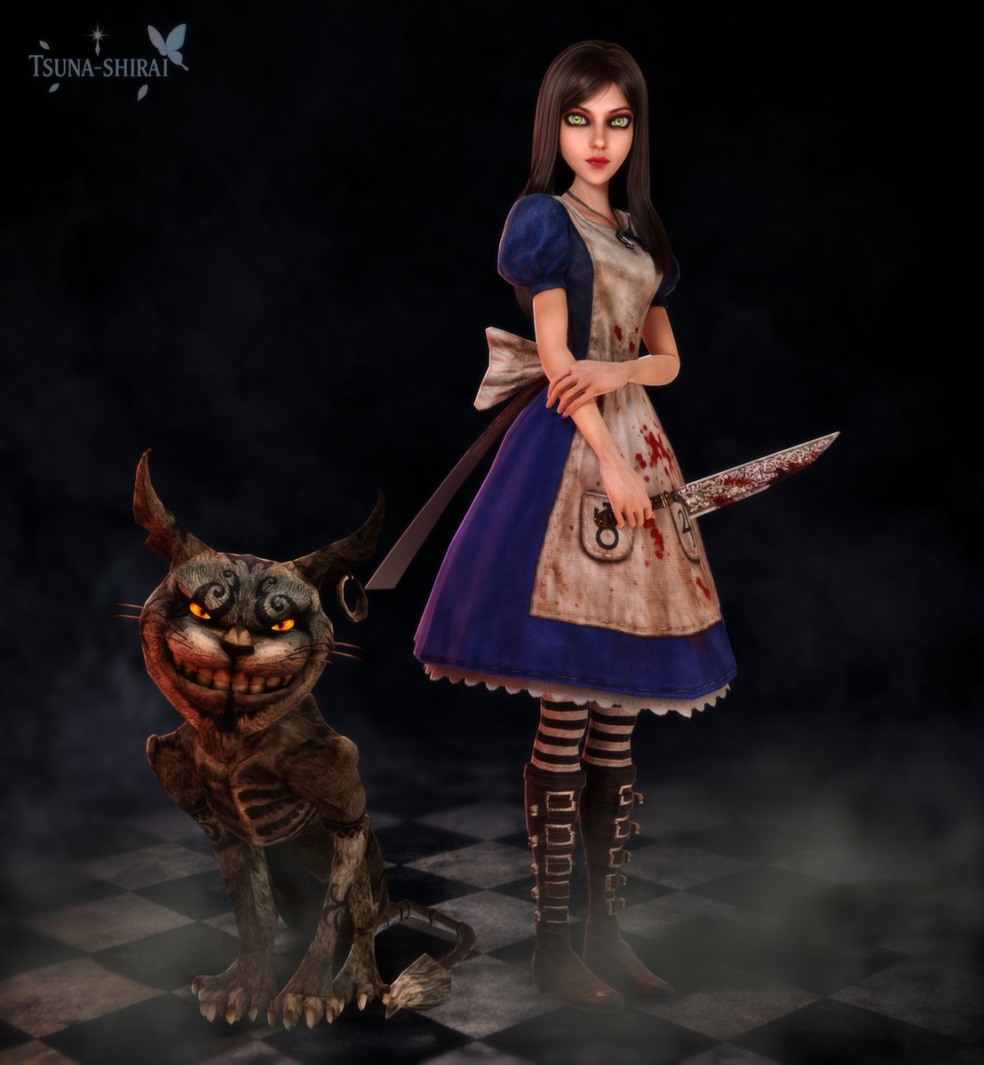 TsunaShirai's tweet photo. #Alice #madnessreturn #3D #blender https://t.co/yj9ZGcVXcz