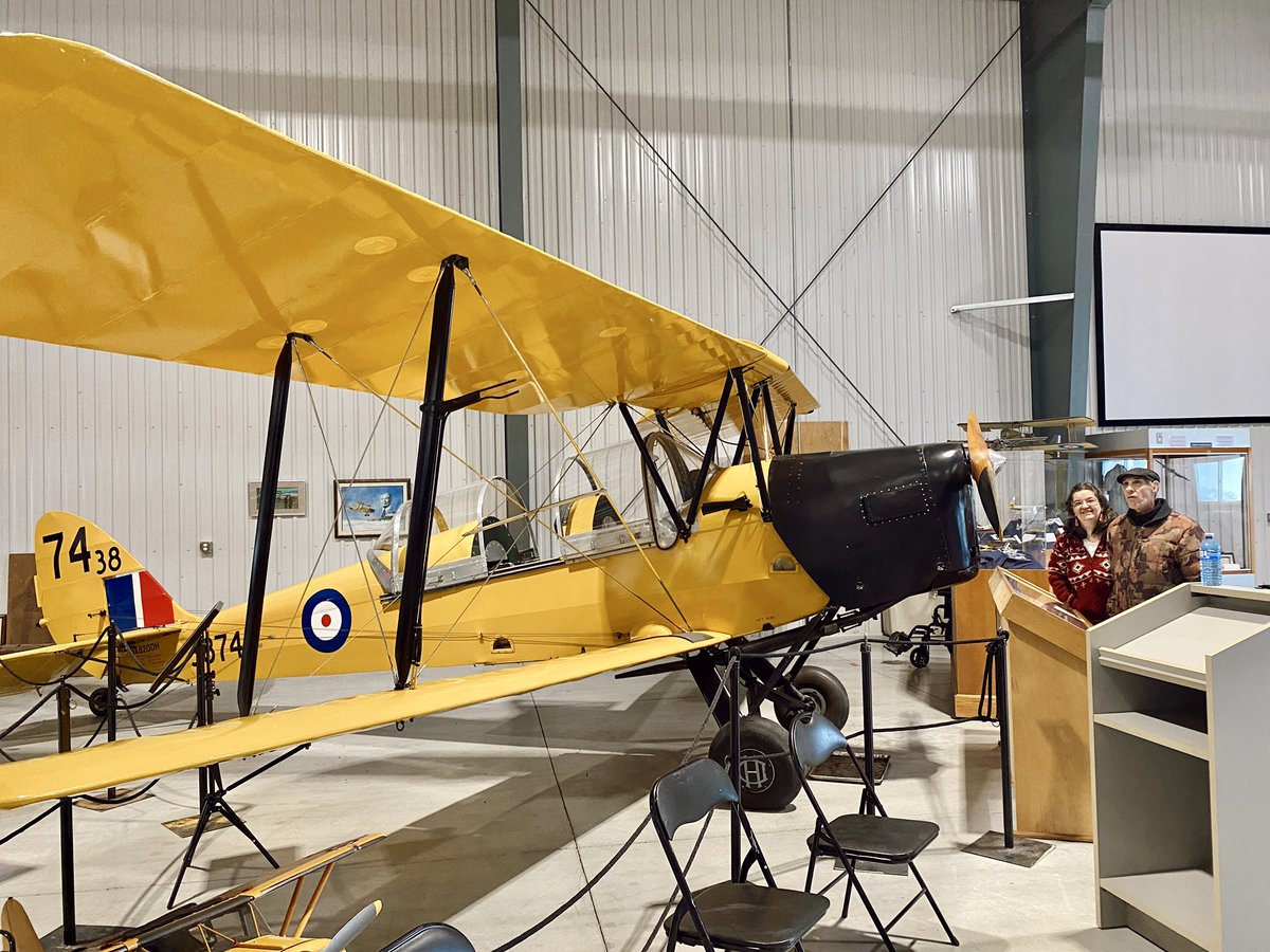 CLDufferin's tweet photo. A really fun tour with so much history to take in. Exploring all the aircraft was a highlight, but nothing beat the simulator and helicopter for Dan and Marjorie 🚁 https://t.co/XGStxCtBGP