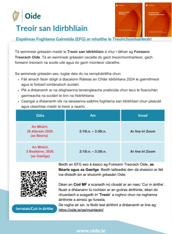 Oide Transition Year tweet media