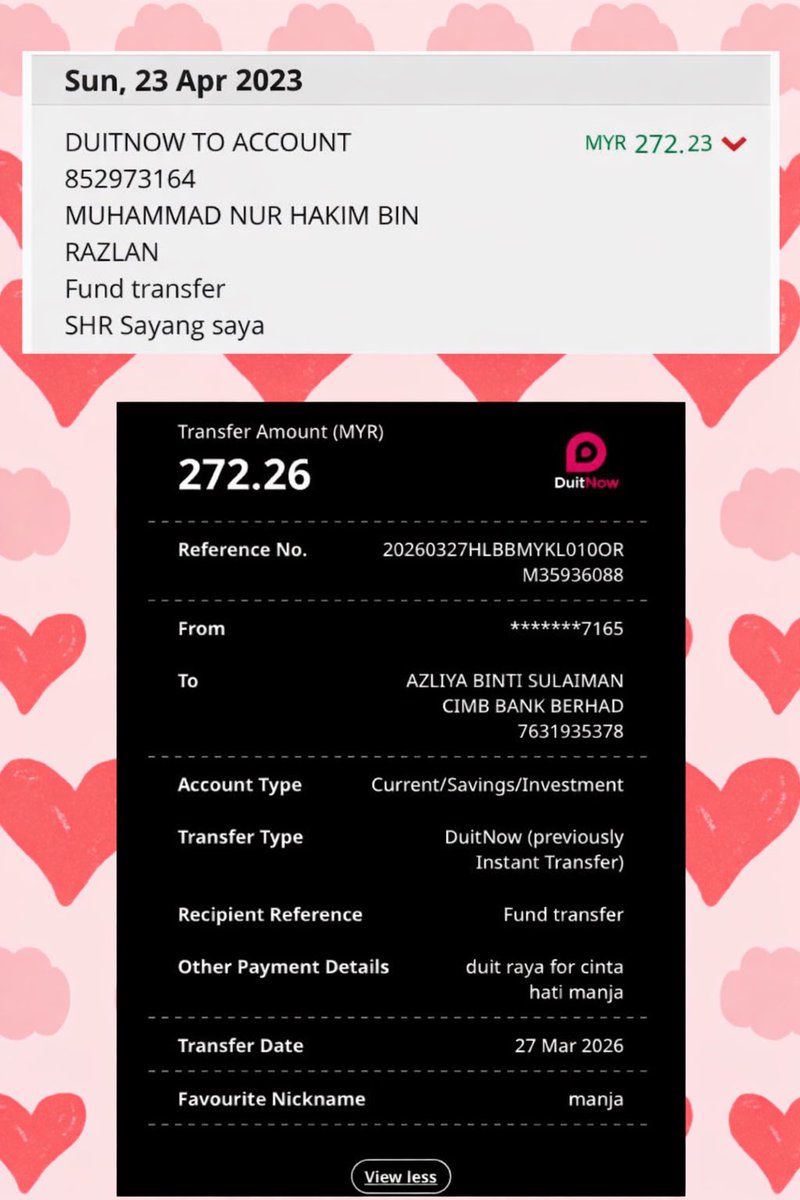 Omelyaaaa's tweet photo. Comeynyaaaa🥹🥰. Duit raya sama dengan tarikh bercinta 🤣 Patutla dia dok tanya berhari hari nak duit raya tak? Tapi tak bagi bagi. 

Rupanya sebab nak bagi tarikh harini. Aku pula yg terlupa harini cukup 3 yrs 1month🥹 aaaaa thankyou hakim sayang 🥹🤍 https://t.co/CioVLE6Mxo