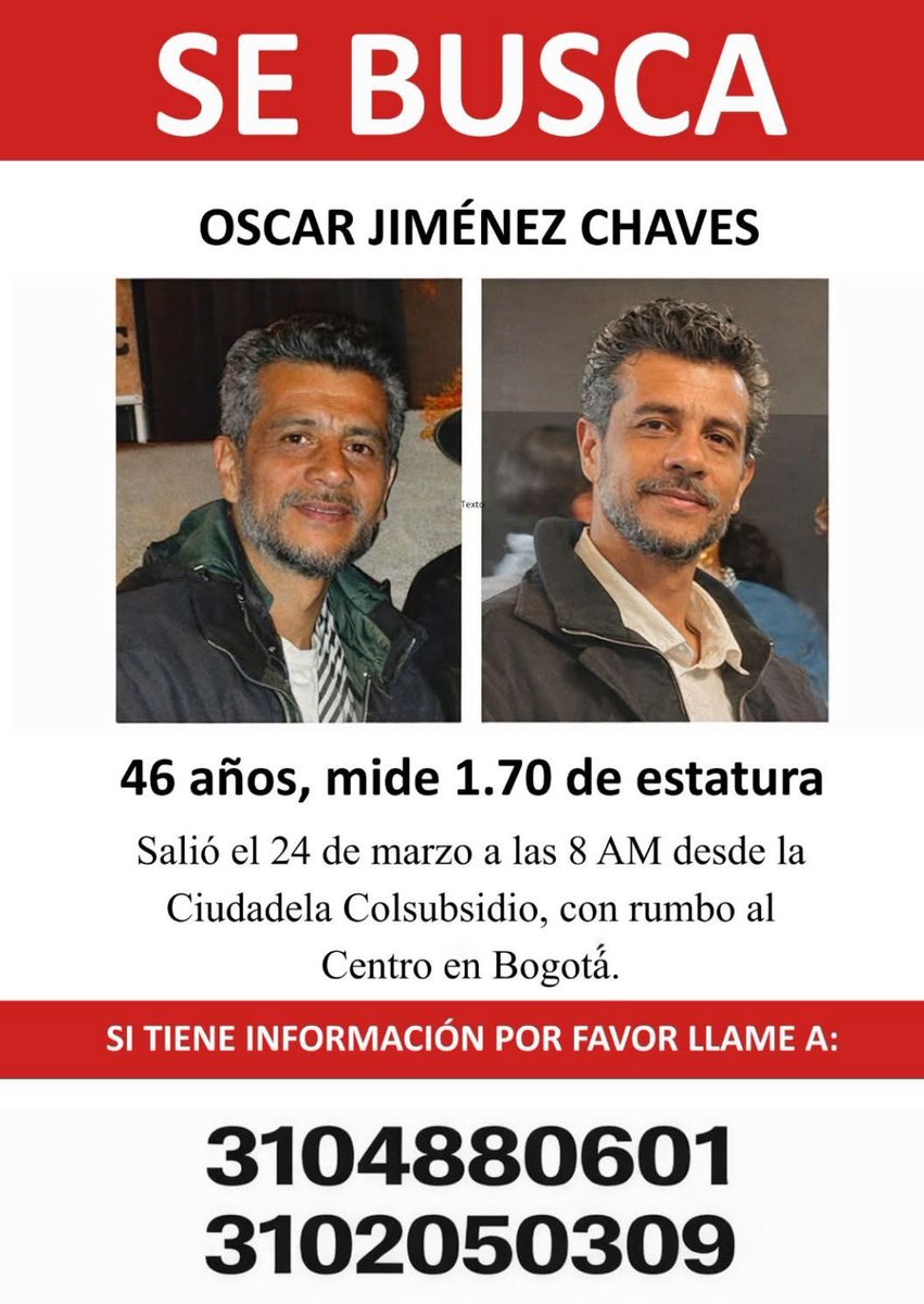 #AdoptemosUnDesaparecido 🇨🇴🕊️ tweet media