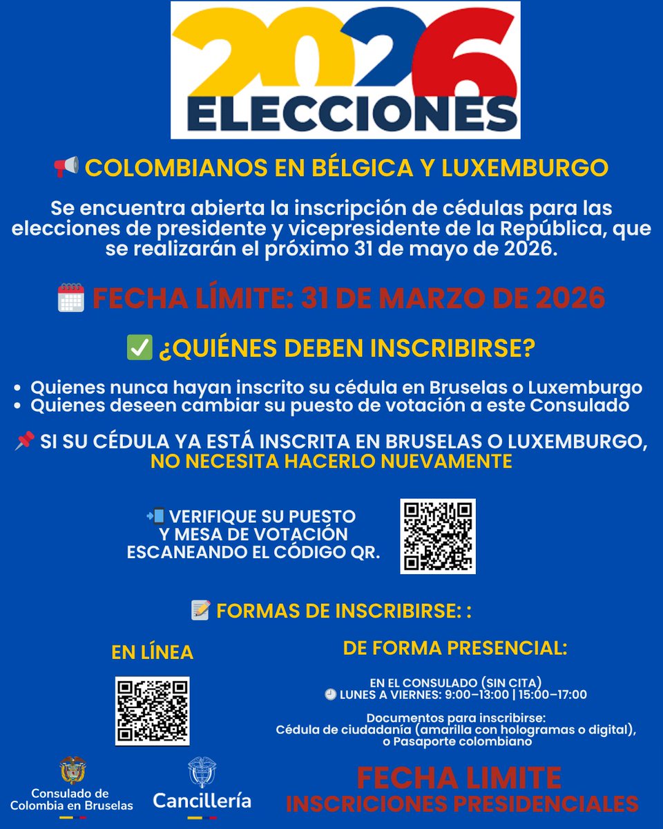 Embajada de Colombia en Bruselas tweet media