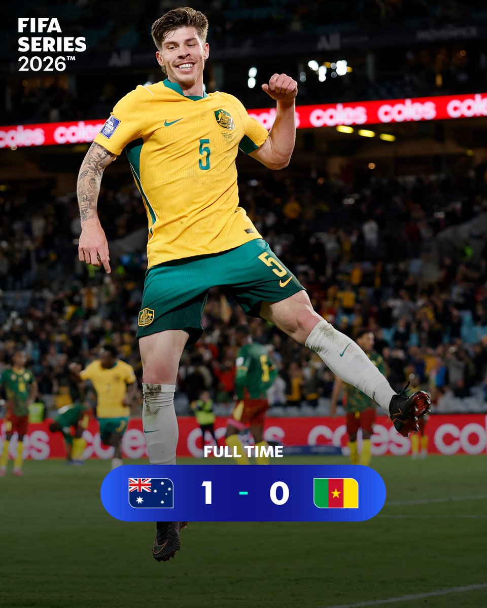 FIFAWorldCup's tweet photo. Victory at home for Australia! 🇦🇺
 
#FIFASeries https://t.co/QH4PbLH7Yi