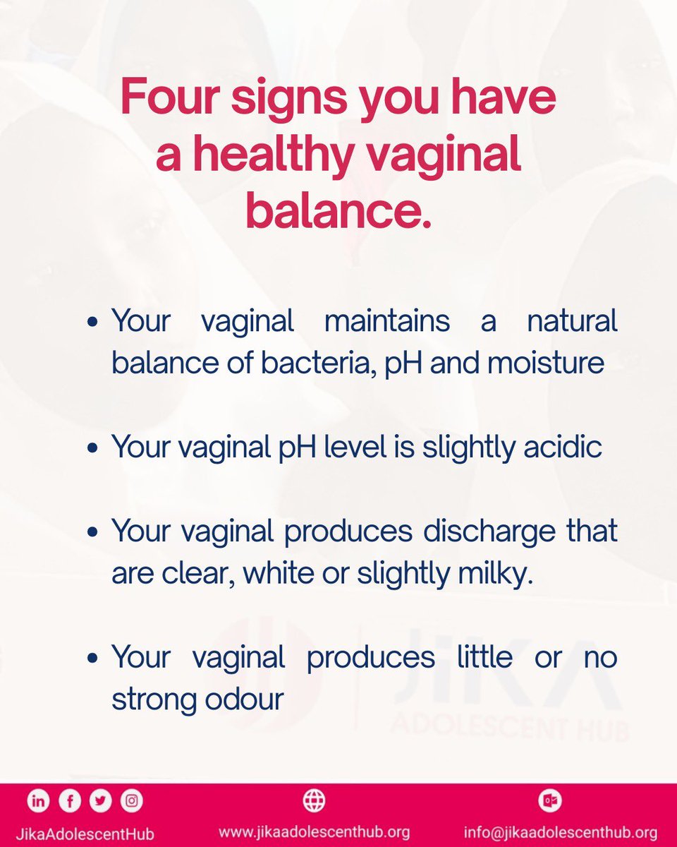 JAdolescentHub's tweet photo. A healthy vaginal has its own natural balance that keeps it healthy. To keep yur vagina healthy, clean the outer vulva with warm water or mild soap, wear breathable cotton underwear, avoid douching, and clean your vagina front-to-back.

#VaginalHealth
#KnowYourBody
#femininehealt https://t.co/hXBsHHl3NP