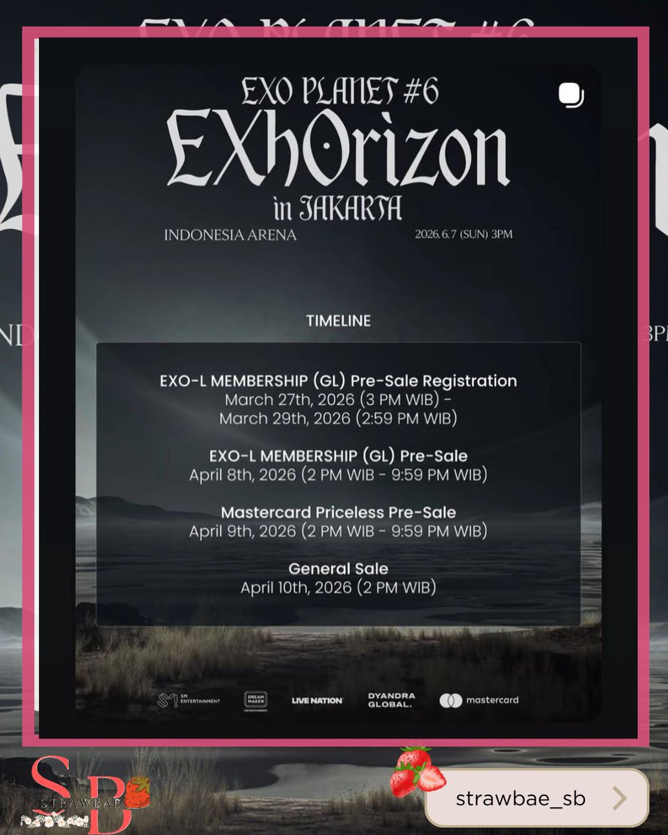 Strawbae_SB Jastip all concert tweet media