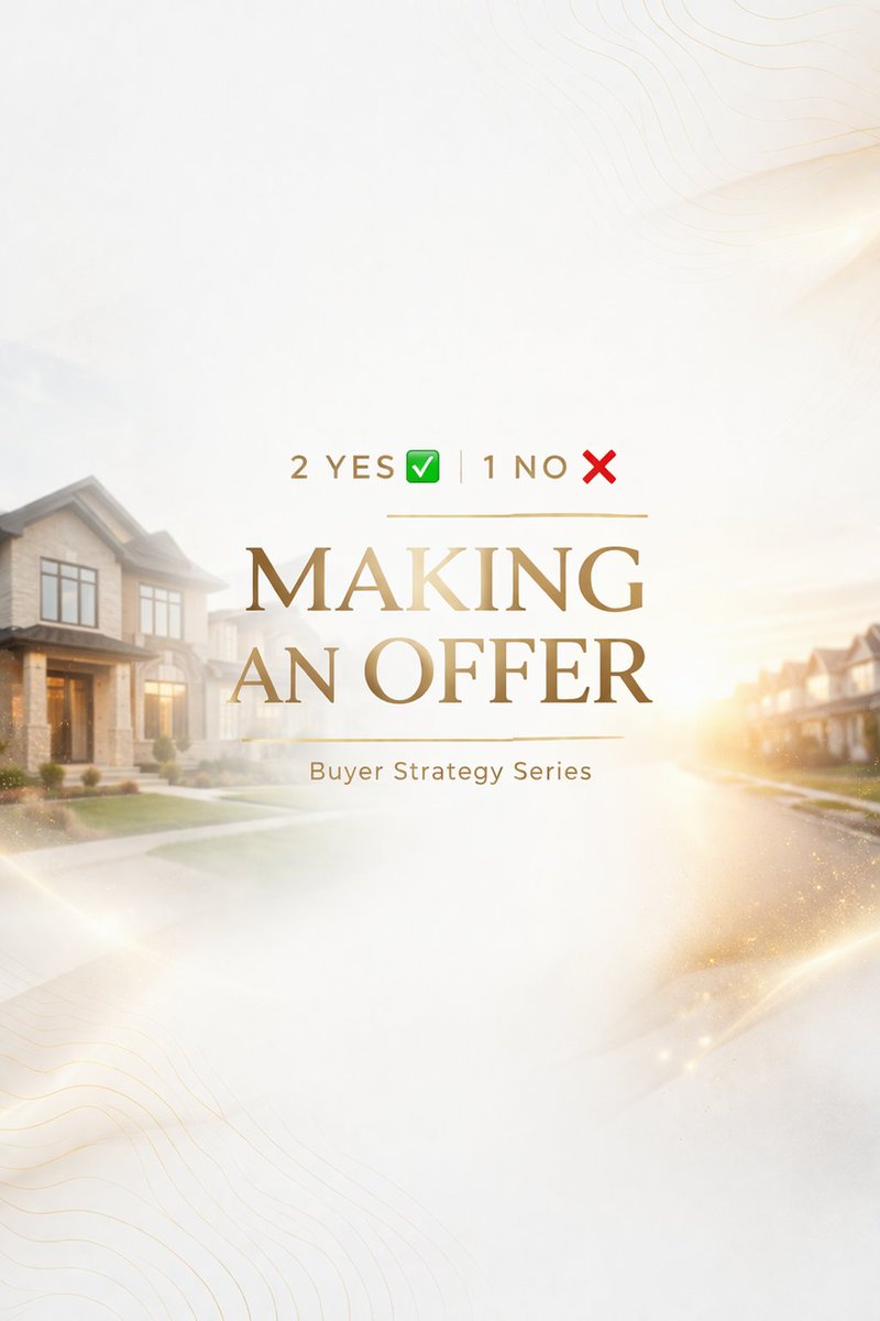 davidvcinelli's tweet image. It’s not always about offering the most 💰

It’s about offering smart 👇
✔️ Understand the seller
✔️ Keep your offer strong &amp;amp; clean
❌ Don’t play games in a hot situation

Strategy wins deals 🧠✨

#TorontoRealEstate #OfferStrategy #HomeBuyingTips #GTARealtor #RLPSignature