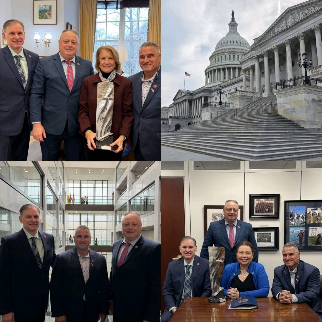 amfa_national's tweet photo. ✈️ AMFA on Capitol Hill:
This month, the AMFA Legislative Team was in Washington, D.C. to present the AMFA Legislator of the Year Awards to two senators who continue to stand with our craft and our mission.
Senator Tammy Duckworth was recognized for her leadership in securing military transition language to support aircraft maintenance technician veterans.

Senator Shelley Moore Capito was honored for her leadership on the Global Aviation Security Act, strengthening our industry and our profession, and for helping advance key legislative goals.

AMFA is proud of the progress achieved in the 2024 FAA Reauthorization Bill, which includes important provisions that elevate the work of aircraft maintenance technicians and support aviation safety.

#AMFA #AviationSafety #AircraftTechnicians #FAA2024 #LaborAdvocacy