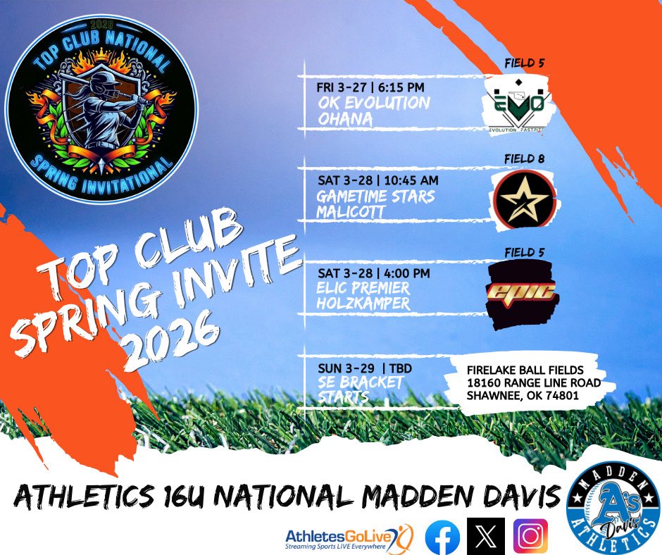 Excited to kick off travel ball 🥎 season this weekend at one of my favorite ball parks!!  It’s going to be a great year! @D1softball
@softball_home <a href="/AsNational2728/">OK Athletics National Madden/Davis (27/28)</a> @lineDsoftball @extraInningSB
@softbalAmerica @Prepsoftball
@diamondSportsAc <a href="/tagupSoftball/">tagup</a>
@softballdown