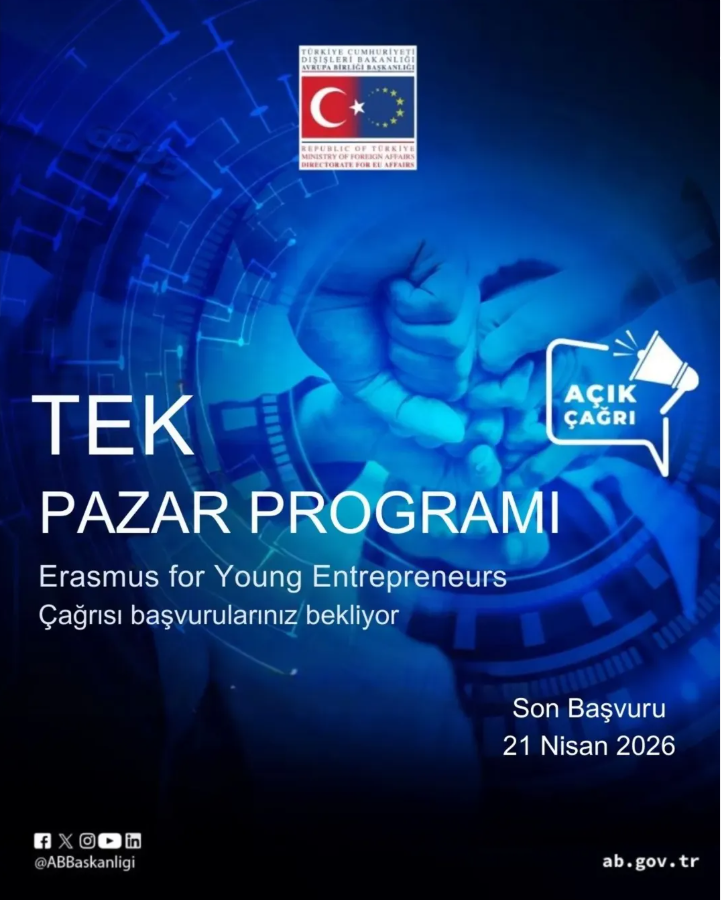 🚀 Genç Girişimciler için Erasmus Programı Çağrısı Başvurularınızı Bekliyor

Program, yeni girişimcilerin Avrupa’daki deneyimli girişimcilerle çalışarak iş başında eğitim almalarını ve uluslararası iş ağlarını geliştirmelerini hedeflemektedir.

🔗 tinyurl.com/y9bk4c6x