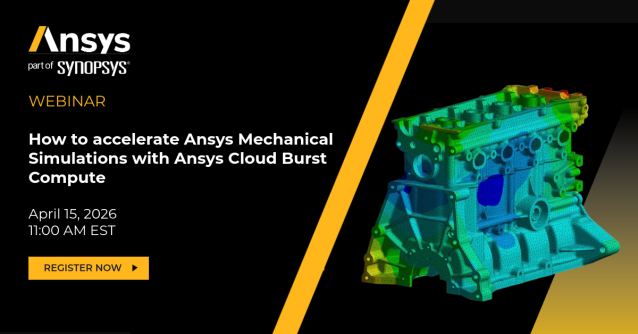 cnundy's tweet photo. Learn how Ansys Cloud Burst Compute is integrated into Ansys Mechanical providing easy access to on-demand HPC in the cloud. Sign up now for our webinar on April 15! https://t.co/Z95dSHVgUm https://t.co/PpLUQEVOL3