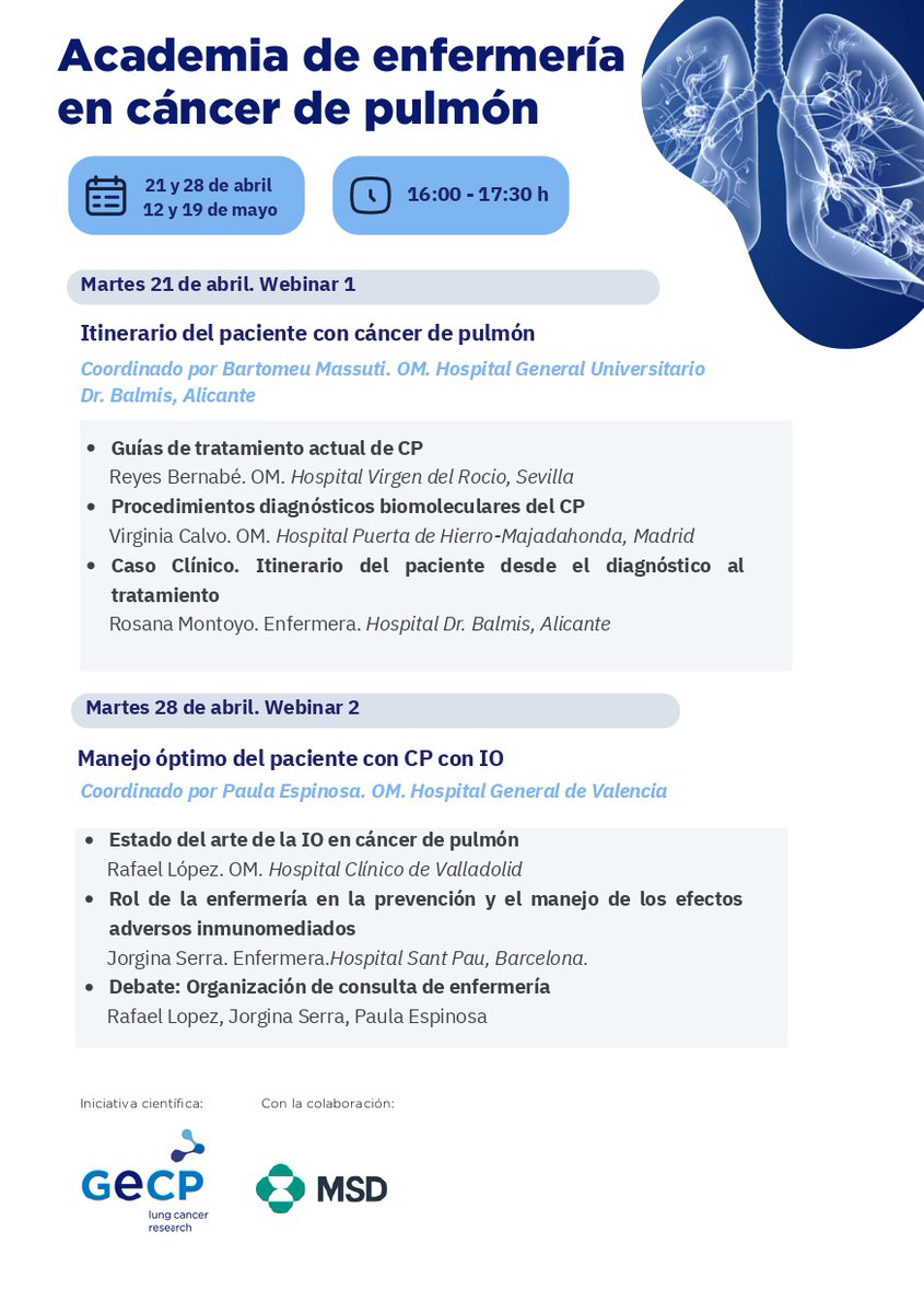 Grupo Español de Cáncer de Pulmón tweet media