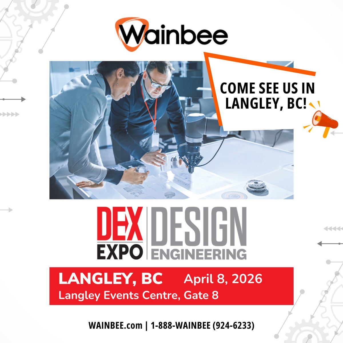 🚀 Wainbee is heading to DEX Expo – Langley on Apr 8, 2026! Stop by our booth to meet the team &amp; see our industrial automation services &amp; solutions. 📍 Langley Events Centre, Gate 8! : ow.ly/8vCZ50Yt7Cb #DEXExpo #LangleyBC #Hydraulics #IndustrialSolutions #Wainbee #Canada