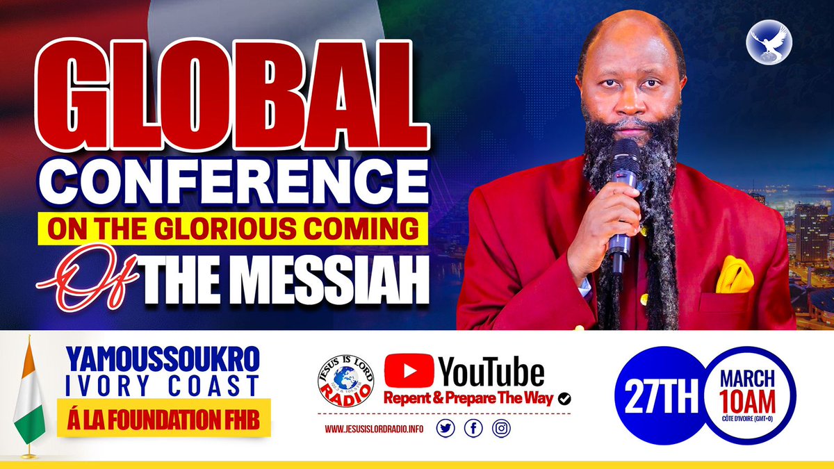 HAPPENING RIGHT NOW: GLOBAL CONFERENCE OF PASTORS ON THE GLORIOUS COMING OF THE MESSIAH - MARCH 27, 2026

#GoldStandardEntry Where are you following from?